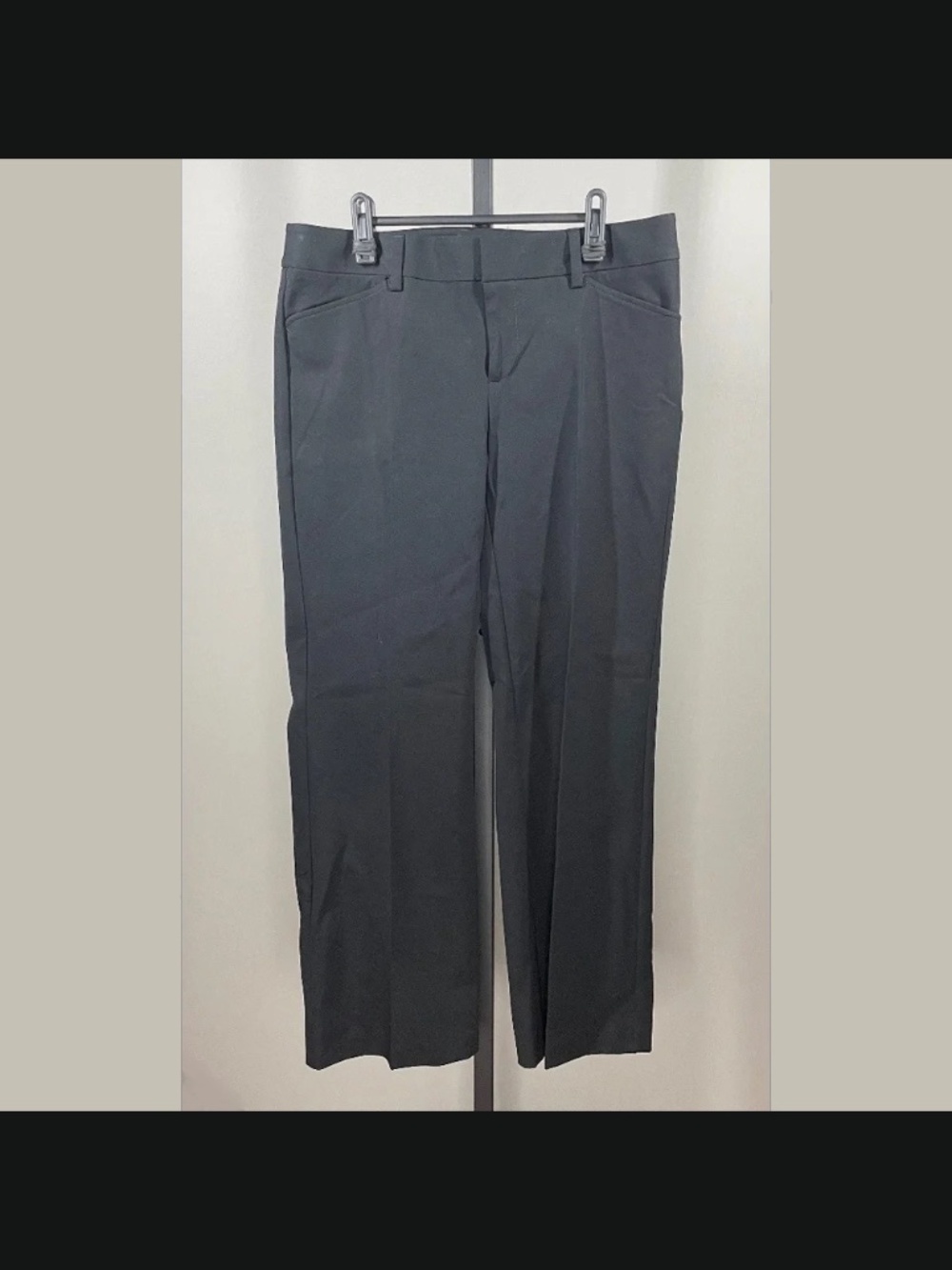 NEW Eddie Bauer Pants Womens 8 petite black straight leg business casual classic